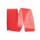 JAM Paper Burlap Ribbon - 2 1/2" W x 20 yd. - Red-Colour: Red