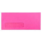 JAM Paper #10 Window Envelopes, 4 1/8 x 9.5, Brite Hue Ultra Fuchsia Pink, 1000 Pack (5156479B)-Ultra fuchsia hot pink