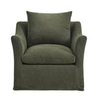 Modway Somerset Linen Blend Slipcovered Armchair - Sage-7