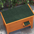 PawHut Outdoor Insulated Cat House with Asphalt Roof and Removable Floor - Natural-Crafted with a fir wood structure for durability 
