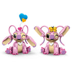 LEGO Disney Angel Lilo & Stitch Kids Toy-Room decor for fans - kids can add angel's sweet butterfly or three pastel hearts to their build, then adjust her movable ears, antennae and head so she strikes the perfect pose