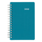 Brownline 2026 DuraFlex Daily Planner with Textured 2-Piece Poly Cover - 8" x 5" - Assorted Colours - English-Appointment schedule from 7:00 a.m. to 7:30 p.m. in 30-minute intervals, for full week
