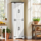 HOMCOM 72" H Pantry Cabinet for Dining Room - White-Veneered surface resists moisture and keeps cleaning effortless 