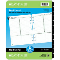Day-Timer 2027 Daily Planner Refill Folio Size - 11" x 8-1/2" - English-Page size: 11" H x 8-1/2" W
