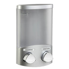 Better Living Euro Dispenser Duo - Satin Silver-Eliminates shower bottle clutter and container lifts off the wall for easy cleaning and re-filling