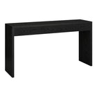 Hudson&Canal Lawrence 55"W Console Table - Black Grain-A modern contemporary design for your entryway, living room, den, and more