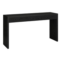 Hudson&Canal Lawrence 55"W Console Table - Black Grain-A modern contemporary design for your entryway, living room, den, and more