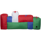 GEMMY Airblown Inflatable Christmas Gift Box Scene - 44"-Deflates for easy storage