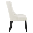 Modway Baronet Performance Velvet Dining Chairs - White - 2 Pack-Non-Marking Foot Caps