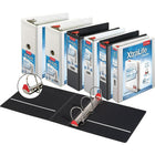 Cardinal XtraLife ClearVue Locking D-Ring Binder, Black, 3”-55% recycled content; 52% post-consumer