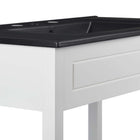 Modway Altura 24" Bathroom Vanity - White/Black-Fixtures Not Included