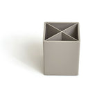 TRU RED Divided Plastic Pencil Cup - Grey-Use this pencil cup to keep writing highlighters, pencils, pens at your fingertips