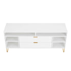 Manhattan Comfort DUMBO 62.99" Modern TV Stand - White-30 Day Limited Manufacturer's Warranty