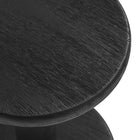 Modway Neo 15" Round Patio Wood Bar Stools - Black-9