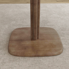 HOMCOM 27.6" Square Dining Table with Wood-Effect Top for 4 - Dark Brown-Painted wood surface is easy to clean