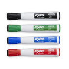 Expo Magnetic Dry Erase Markers with Eraser - Chisel Tip - Assorted - 4 Pack-Eraser is built into the cap