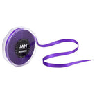 JAM Paper Double Faced Satin Ribbon - 3/8" W x 25 yd. - Purple-Quantity: Roll Sold Individually