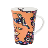 Oscardo Hummingbird by John Rombough Porcelain Mug - 295ml-Indigenous Art Design - Hummingbird by John Rombough, Chipewyan Dene artist, First Nations artwork celebrating cultural heritage and tradition