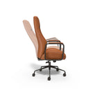 Union & Scale Industria Manager Chair - Brown-Seat dimensions: 16.81"-20.55"H x 23.03"W x 18.46"D