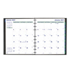 Blueline 2027 MiracleBind 16-Month Monthly Planner with Twin-Wire Binding - 10-3/4" x 8-1/2" - Black - Bilingual-Tear off corners