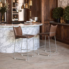 Zuo Pola Counter Stool - Brown-Assembly required
