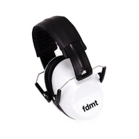 FDMT Earmuffs - White-They attenuate loud and harmful noise, without excluding other ambient sounds