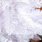 HOMCOM 6' Tall Pencil Artificial Christmas Tree with Steel Base - White-Colour: White 