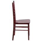 Flash Furniture HERCULES Series Mahogany Wood Chiavari Chair-Stacks up to 10 Chairs