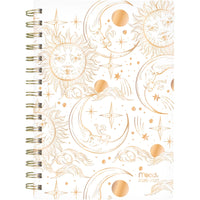 Mead 2026-27 Celestial White Weekly/Monthly Hard Cover Planner - 8½" x 6" - Multicolour - Bilingual-15 months: July 2026 - September 2027 + 3 monthly spreads of October, November and December