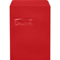 JAM Paper Open End Window Envelopes w/ Peel & Seal - Ruby Red - 9" x 12" - 1000 Pack-Open-end window envelopes: these large envelopes are perfect for sending letters, invoices, statements, and any other professional mail. you’ll save the time and expense of separately addressing individual envelopes, making them perfect for business correspondence. simply position the address to show through the window.