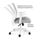 Staples Essentials Mesh Back Fabric Task Chair - Grey-Pair this chair easily with any Essentials collection furniture item
