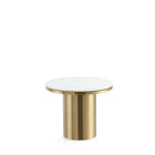Manhattan Comfort Glenn Modern Glam Coffee and End Table - Gold - Set of 2-9