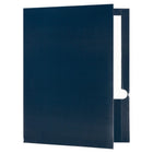 JAM Paper Glossy Two Pocket Presentation Folders, Navy Blue, 100 Pack (5042523B)-Finish: glossy