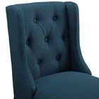 Modway Baronet Tufted Button Upholstered Fabric Counter Stool - Azure-Bar Stool Weight Capacity: 500 lb