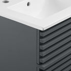 Modway Render 18" Wall-Mount Bathroom Vanity - Grey/White-Fixtures Not Included