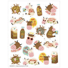 Eureka Brown Cows Chocolate Milk Scented Stickers - 6 Packs of 80-For best results, scratch sticker to release scent