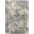 Modway Success Jacinda Distressed Vintage Floral Vintage Medallion Area Rug - 4 ft W x 6 ft L - Multicolored-Distressed Vintage Floral Vintage Medallion Area Rug