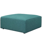 Modway Mingle Fabric Ottoman - Teal-Contemporary modern ottoman