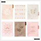 The Happy Planner 2025-2026 Muted Mariposa 12-Month Sustainable Planner-Page Dimensions: Dimensions: 7" x 9.25"