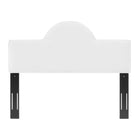 Modway Dawn Performance Velvet King/California King Headboard - White-Dense Foam Padding