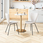 Zuo Thibideaux Dining Chair - Ivory - Set of 2-Dimensions: 20.1" L x 20.1" W x 32.7" H