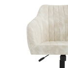 Brassex Micah Office Chair - Beige-Dual nylon castors for easy mobility