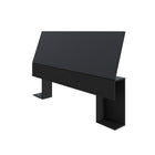 Nexera Storage Headboard - Full Size - Black-Not compatible with metal bed frames