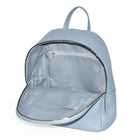 Nicci Backpack with Front Zipper Pocket - Powder Blue-Front zipper pocket