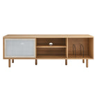 Modway Kurtis 67" TV and Vinyl Record Stand - Oak-8