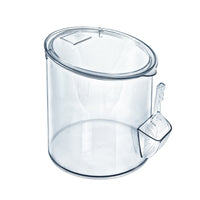 Azar PET Container - 9.8" H x 8.3" D - Clear-Item made of PC/PET