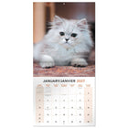 Mead 2027 Decorative Wall Calendar - 12" x 12" - Kittens - Bilingual-Spacious monthly grids provide room for writing notes and daily reminders