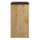 Modway Appia 36" Bathroom Vanity - Oak/Black-8" Centerset Holes