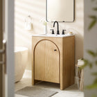 Modway Appia 24" Bathroom Vanity Cabinet - Oak-Mango Wood Veneer and MDF Construction