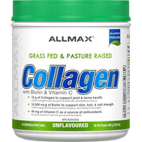 Allmax Naturals Collagen Peptides Powder With Biotion + Vitamin C - 454 gr-Allmax Naturals Collagen 454g